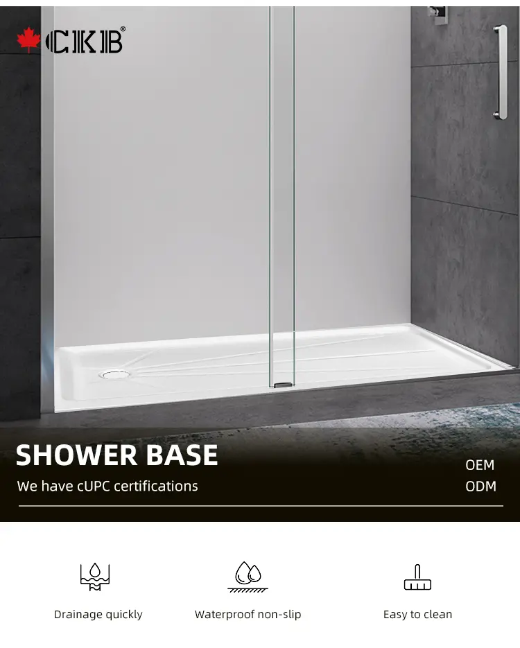 CKB 60'' W 32'' D Rectangular Triple Shower Base & Reviews