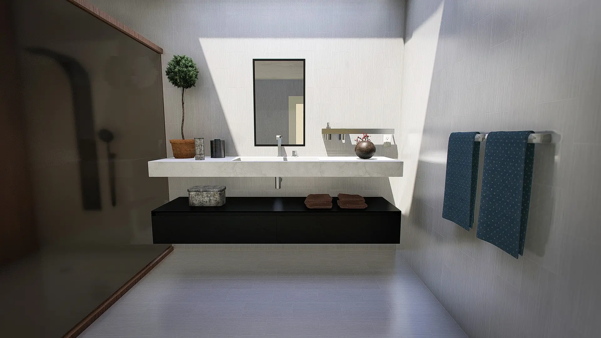contemporary shower rooms