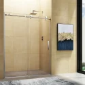 MIAMI Frameless Stainless Steel Single Sliding Chrome Shower Door