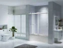 PARIS 60 Inch x 66 Inch Frameless Stainless Steel Bypass Sliding Shower Bathtub Door