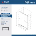 Bypass Sliding Shower Door 2062