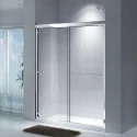 Semi-frameless Aluminum Bypass Sliding Shower Door CB6122