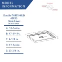 Shower Base ABD4836C/R2