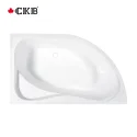 Acrylic Drop-in Soaking Solid Surface Bathtub With Seat TRC4012