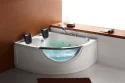 1330x720x1040mm Freestanding Corner Whirlpool Acrylic Jacuzzi Bathtub With Hydro Massage Function G015