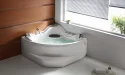 1300x1300x700mm Freestanding Corner Whirlpool Acrylic Jacuzzi Bathtub With Hydro Massage Function B005