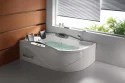 1800x1200x630mm Freestanding Corner Whirlpool Acrylic Jacuzzi Bathtub With Hydro Massage Function B008
