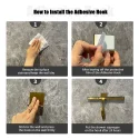 Stainless Steel Satin Gold Shower Squeegee