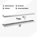 24 Inch Linear Stainless Steel Shower Drain