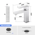 Chrome Stainless Steel Single Hole Faucet