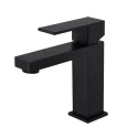 Matte Black Anti-rust Stainless Steel Single Hole Bathroom Faucet Certified to cUPC, NSF