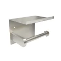 304 Stainless Steel Brushed Nickel Wall Mounted Toilet Paper Holder with Shelf