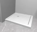 New Arrival Antislip Single Threshold Hotel Shower Base White Acrylic Bathroom Walk In Shower Tray