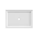 Customizable Bathroom Conner Centre Drain Rectangle White Acrylic Anti-Slip Surface Shower Tray