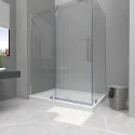 European Style Freestanding Antislip Surface Rectangle Acrylic Shower Base Hotel Center Drain Shower Pan