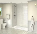 Modern Design Walk-In Acrylic Shower Floor Pan Rectangle Shaped Shower Base Fiber Glass Shower Tray