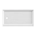 Hot Sale Hotel Single Threshold Shower Pan with Left Drain Shower Enclosure Walk Acrylic In Shower Base