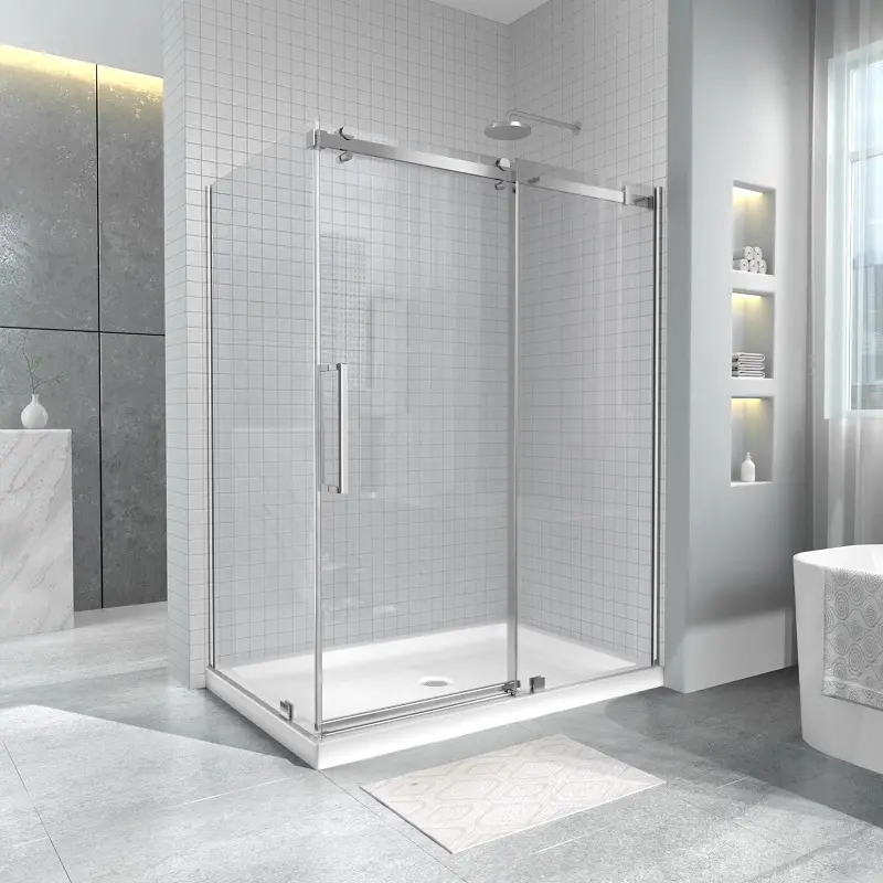 New Arrivals Bathroom Non Slip Solid Surface Walk-In Shower Base ...