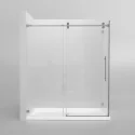 Luxury Hotel Frameless Sliding Shower Door Quick Installation Tempered Glass Partition Shower Enclosure