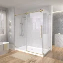 Luxury Hotel Frameless Shower Door Bathroom Corner Quadrant Sliding Glass Door Shower Enclosure