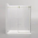 High Quality Hotel Easy Clean 10Mm Tempered Glass Slide Shower Door Bathroom Walk In Shower Enclosure