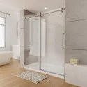 China Manufacturer 8mm 10mm Tempered Glass Bathroom Frameless Glass Sliding Shower Door