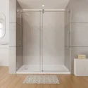 High Quality Bathroom Corner Waterproof Shower Room Sliding Glass Door Clear Tempered Glass Shower Door