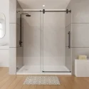 Top Selling Frameless Shower Enclosure Sliding Door Hotel Bathroom Corner Free Standing Glass Shower Doors