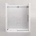 Professional Manufacturer Bathroom Shower Enclosure Clear Tempered Glass Frameless Sliding Shower Door