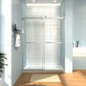 Hot Style Tempered Glass Aluminum Frameless Shower Enclosure Hotel Interior Sliding Glass Shower Doors