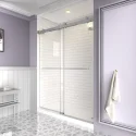 High Quality Hotel 10Mm Tempered Glass Thick Frameless Double Sliding Shower Door For Bathroom