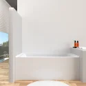 5 Years Warranty Adult Soaking Alcove Acrylic Large Bathtubs Freestanding Bathroom Bathtub For Modern Bathroom