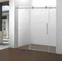 Manufacturer Hotel Bathroom 8Mm 10Mm Thick Tempered Glass Frameless Single Sliding Glass Shower Doors