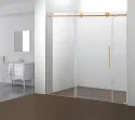 Manufacturer Custom Bathroom Corner Single Sliding Door Shower Enclosure Frameless Tempered Glass Shower Door