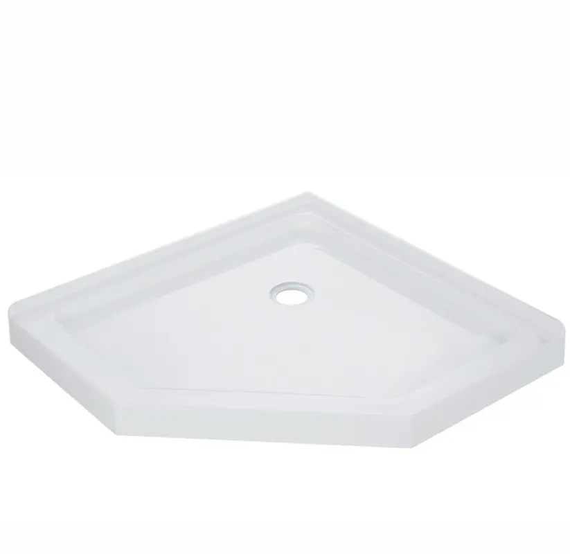 Factory Direct Shower Enclosure Diamond Shower Tray Antislip Textured Surface Freestanding