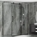 Quick Install Shower Room Divider Glass Frameless Shower Enclosure Single Sliding Door Shower Cabin