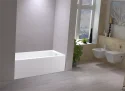 CKB 5 Years Warranty Single Threshold White ABS Apron Soaking Embedded Bathroom Bathtub