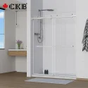 Stock In Usa 8mm Thickness Tempered Glass Shower Sliding Door Aluminum Frameless Shower Screen