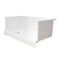 CKB 5 Years Warranty Left Right Drainer With Seat Rectangle Bathroom White Acrylic Shower Base