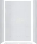 Wholesale Waterproof Bath Tub Shower Surround Rectangle Texture Smc Wall Panel for Bathroom Decoration
