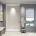 Factory Price 3mm Thickness Shower Wall Surround Bathroom Rectangle Texture Smc Shower Wall Panel