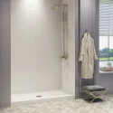 Factory Direct Sale Hotel Bathroom Bath Tub Walls Panel Wall Mounted Waterproof Smc Shower Surround