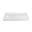 60"*30" Rectangular White Acrylic Shower Tray Bathroom Free Standing Single Threshold Anti Slip Shower Base