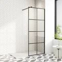 8mm Thickness Tempered Glass Partition Fixed Shower Door Bathroom Walk In Shower Screen
