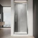 6mm 8mm Tempered Glass Straight Shower Room Chrome Aluminum Frame Single Pivot Shower Door