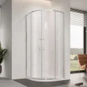 885*885*1981mm Aluminium Frame Shower Room 6mm Tempered Glass Double Sliding Door Curved Shower Enclosure