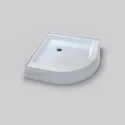 914*914*152mm Waterproof Acrylic Double Threshold Anti Slip Texture High Base Curved Shower Tray