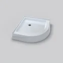 1016*1016*152mm Corner Quick Drain Double Threshold Non-slip Sector Acrylic Shower Base