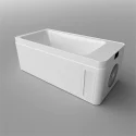 1857*892*710mm All in One Hot and Cold Water Therapy Tub Acrylic Cold Plunge Ice Bath Soaking Bathtub for Athletes Massage SPA