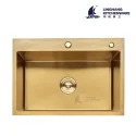 China manufacturers topmount large single sink handmade sink satin stainless steel sink wholesale sink